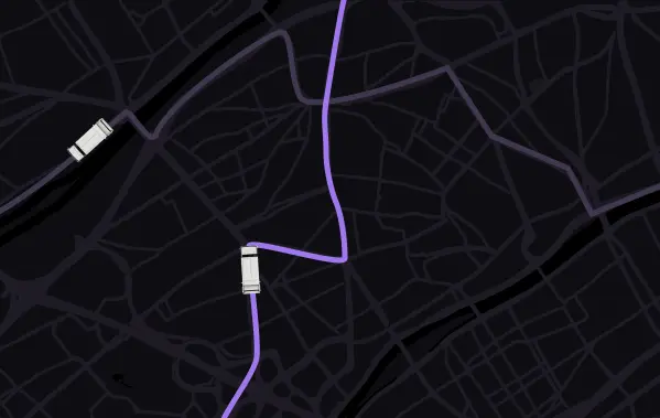 Map routes